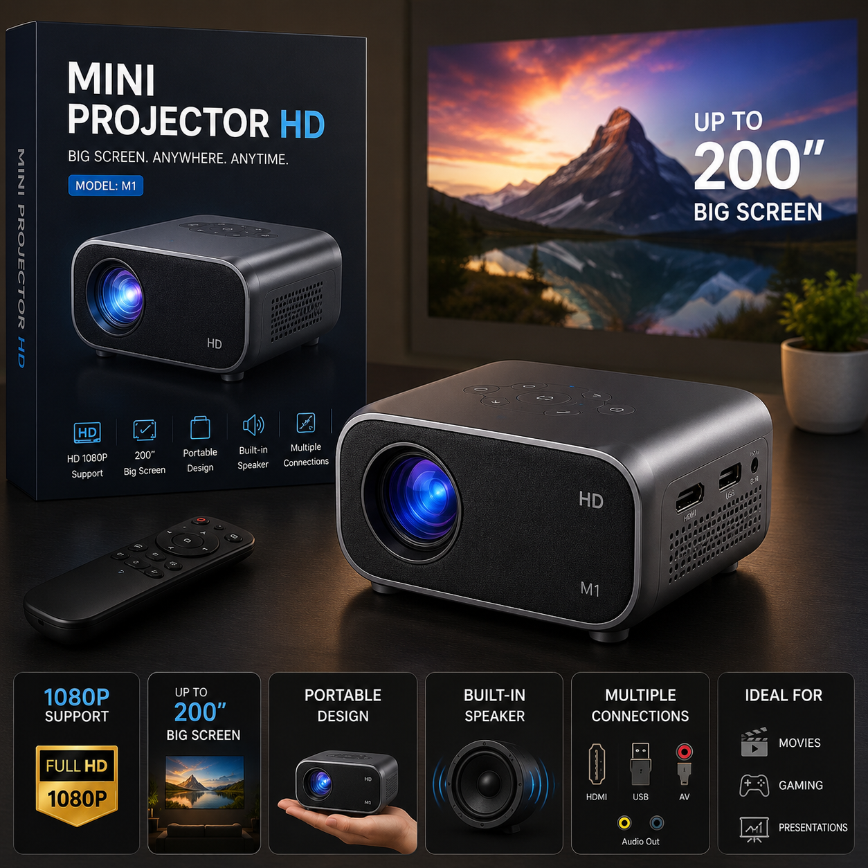 Mini Projector HD