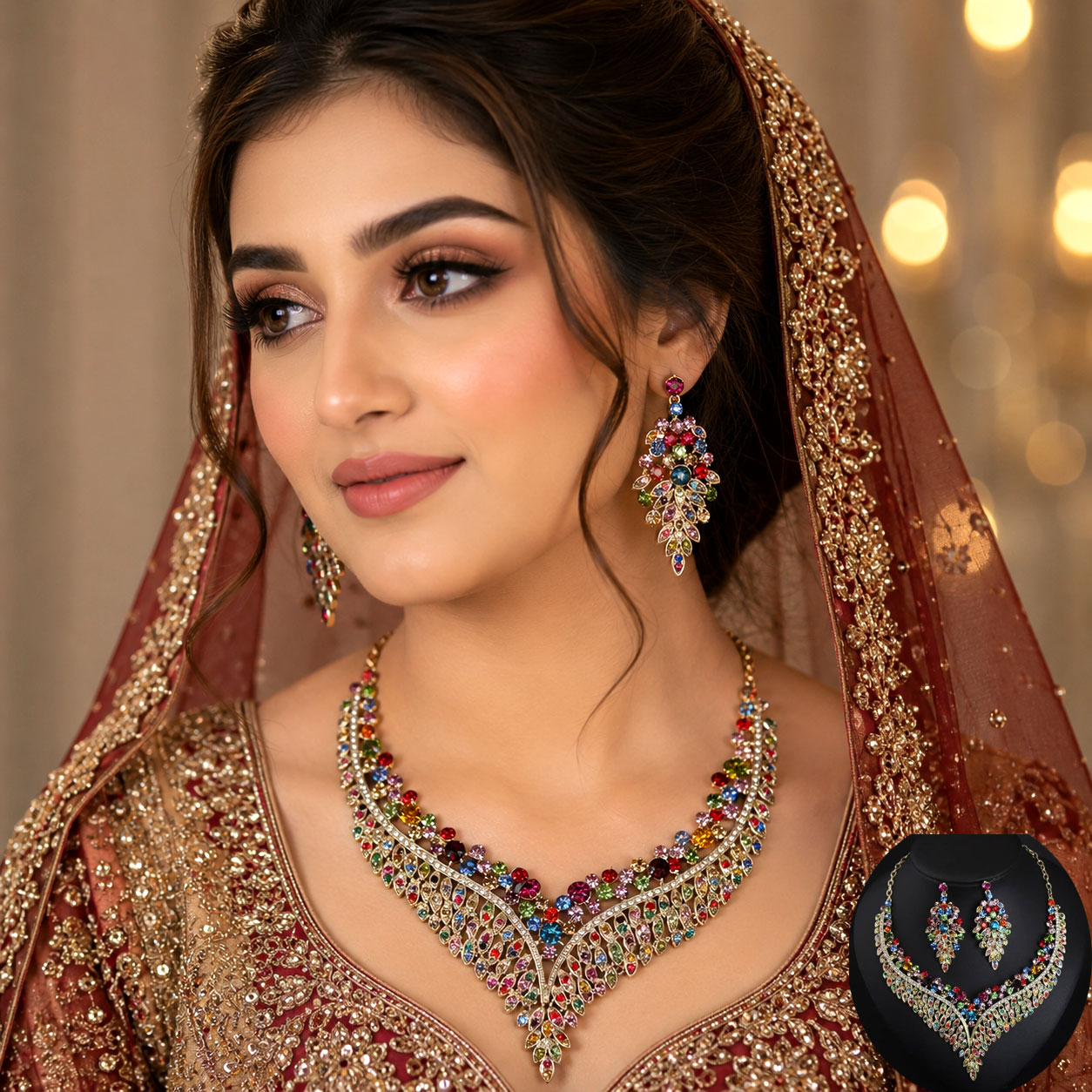 ZIRCON BRIDAL LUXURY JEWelry SET
