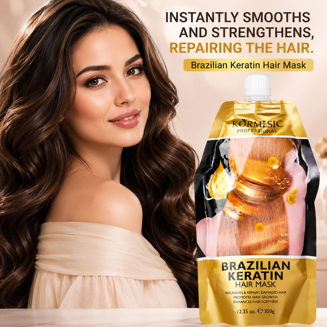 KORMESIC Argan Oil Keratin Multi-Repair Hair Mask 350g