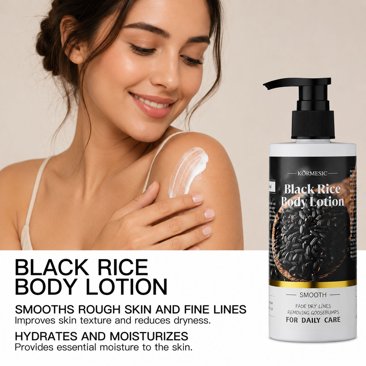 KORMESIC Black Rice Body Lotion (250ml)