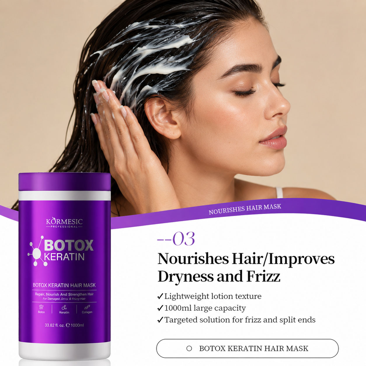 Kormesic Botox Keratin Hair Mask 1000ml