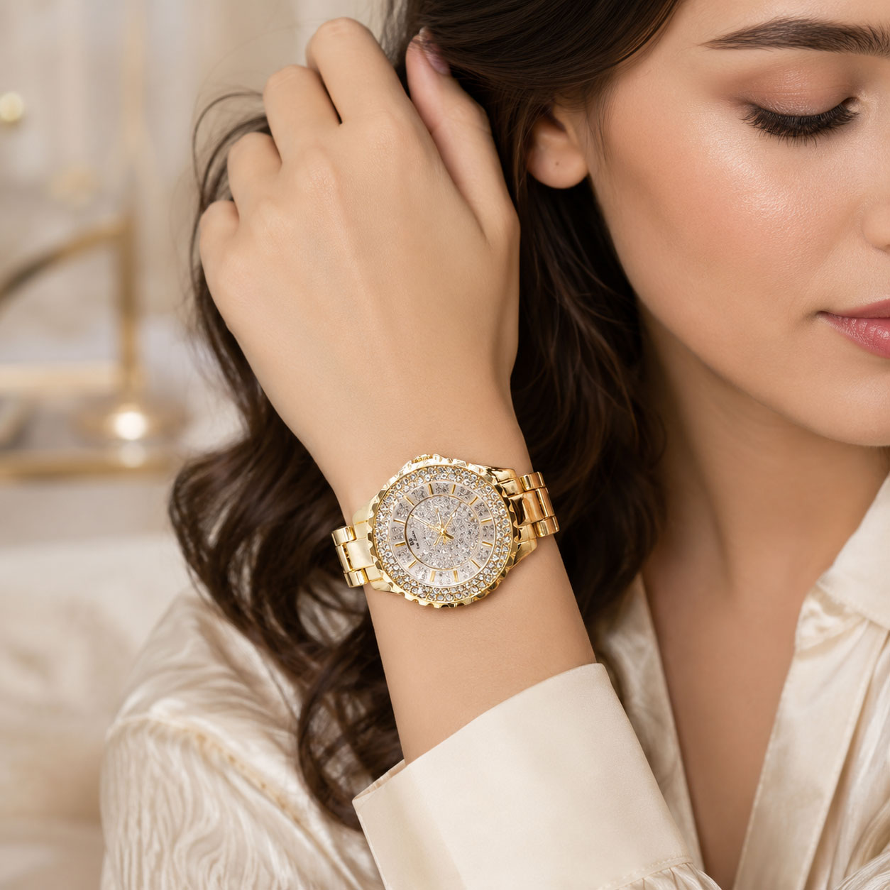 ZIRCON LUXE WATCH – Gold & Silver Edition